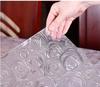 环保65*65塑料布防水饭桌布，pvc软加厚玻璃垫，正方形茶几透明水晶垫