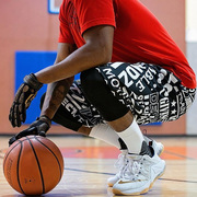 街头篮球裤库里詹姆斯篮球短裤，街球男运动训练热身运动裤定制订做