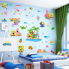 可移除卡通墙贴卧室儿童房贴纸幼儿园墙壁装饰 贴画自粘海绵宝宝