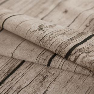 复古木纹欧式棉麻桌布布艺茶几台布圆桌盖布长方形布艺可定制