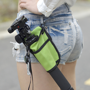 单反相机独脚架专用腰包登山杖手机云台自拍杆手持稳定器便携挂包