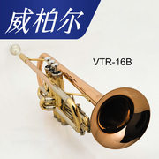vtr16b威柏尔降调小号乐器磷铜管体清漆表面专用型赠送专业箱包b-