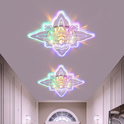 客厅led水晶射灯过道灯走廊，灯彩色筒灯嵌入式玄关门厅进门入户灯