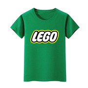 乐高幻影忍者标志 LEGO NINJAGO童装 儿童短袖T恤纯棉衣服女男童