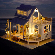 DIY小屋大型海边度假手工拼装模型房子情侣女生浪漫创意生日礼物
