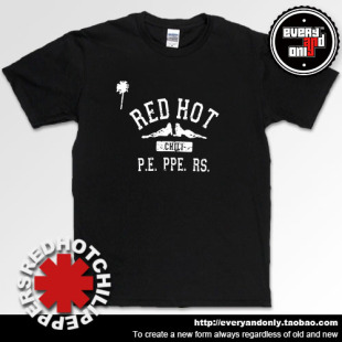 Red Hot Chili Peppers红辣椒PE.PPE.RS.创意纯棉大码男女短袖T恤