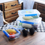 塑料长方形保鲜盒套装商用 微波炉饭盒食品密封盒 冰箱储物收纳盒