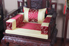 芯福红木沙发坐垫靠垫明清古典中式沙发绸缎，防滑红木椅垫坐