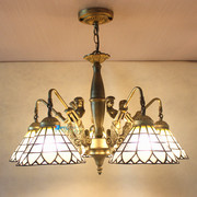 欧美式艺术玻璃灯饰阳光客厅卧室书房餐厅多头简约吸顶枝型吊灯