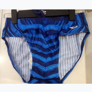 hosa浩沙泳衣男款条纹低腰，专业竞技比赛男士，三角泳裤排水线游泳裤