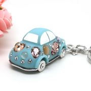 威妮华创意女士汽车钥匙扣甲壳虫小汽车情侣钥匙链钻包扣