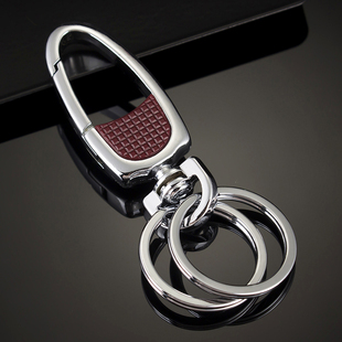 汽车腰式扣钥匙扣男士不锈钢钥匙圈女遥匙链金属锁匙环腰挂件创意