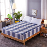纯棉床笠加厚夹棉席梦思床罩保护套，单件全棉床垫防滑1.5米1.8m床c