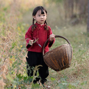 女童棉衣中国风冬宝宝，加厚汉服儿童古装，过年衣服女宝唐装原创棉袄