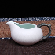 手绘紫砂公道杯雪花釉陶瓷，玻璃茶具分茶器，泡茶配件茶海大小号公杯