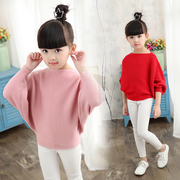 女童毛衣2022款韩版儿童，小中大童，春秋童装短款毛衣蝙蝠衫针织衫