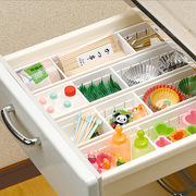 日本进口inomata抽屉收纳盒厨房餐具内衣文具分隔整理盒分格隔板