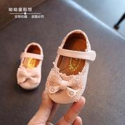 0-1-2-3岁小女孩学步单鞋秋季 一周岁半女宝宝软底公主皮鞋女童鞋