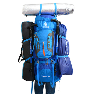 80L户外超轻便登山包大容量男女运动双肩背包野营旅行包行李背包