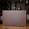 葡萄酒礼盒红酒包装盒子，单排六支装皮盒高档6只装皮质箱