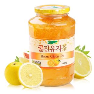 kj韩国蜂蜜柚子茶进口国际1000g果味茶果汁冲饮