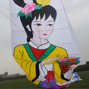 巨型仙女散花风筝，5米七仙女传统风筝，潍坊风筝大型平面风筝