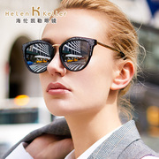 海伦凯勒太阳镜女明星款高清偏光墨镜网红款圆脸，大框眼镜h8619