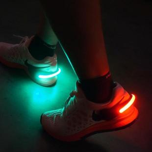 LED发光鞋夹夜间运动跑步鞋夹灯骑行安全户外爬山警示灯闪光鞋灯
