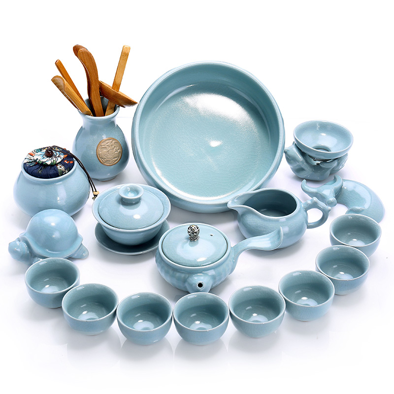 Hot-selling Holy Collections ceramics Ruyao Kungfu Online Tea Set household Simplicity a complete set Teapot Tea teacup Chahaiin the Tableware , Tea set , Kung Fu Tea category - from Buy2taobao.com to provide professional Taobao agent buy service