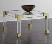 亚克力网红茶几客厅现代简约透明茶桌摩登时尚创意样板间玻璃方桌