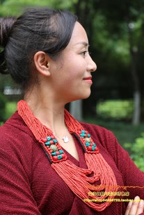 安多姑娘西藏藏族藏式藏饰藏装藏服搭配尼泊尔民族风女式项链