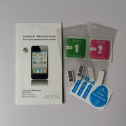 苹果iphone4s贴膜5se贴纸，前磨砂三段pet高清普通塑料软后膜apple