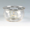 花茶壶用透明玻璃保温底座花草，茶青光保温盘，蜡烛台耐热硝子