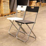 ikea宜家冈德尔折叠椅子靠背椅，会议椅餐椅北欧简易塑料椅会议椅