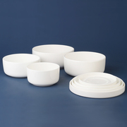 骨瓷碗带盖家用陶瓷蒸蛋碗日式餐具碗套装微波炉适用碗带瓷盖子