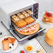 忠臣电烤箱家用小型烘焙多功能，全自动迷你烤箱15升大容量立式白色