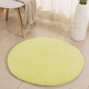 日式圆形地毯客厅卧室床边毯加厚纯色儿童地毯电脑转椅垫吊篮椅垫