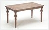 美式复古实木桌子餐桌组合做旧拉丝，橡木餐桌法式餐厅简约长方桌