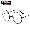 哈利波特经典复古大框圆形眼镜框，金属韩版框架，镜平光镜潮眼镜架