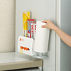 日本INOMATA厨房纸巾架 磁石冰箱收纳架保鲜膜整理价吸铁石置物架