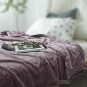 白色珊瑚绒毯加厚法莱，绒毯子床单，拍照背景毯云貂绒夏季毛毯加厚