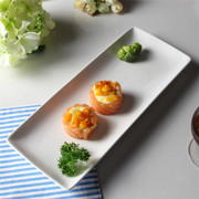 甜品盘长盘子 长方形陶瓷创意摆台餐具点心盘 日式饺子盘寿司盘
