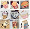 软妹萌可爱卡通冰淇淋汉堡，个性创意包包单肩斜跨链条包手机(包手机)包