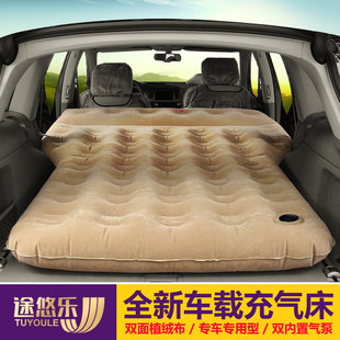 普拉多车载旅行床汉兰达，车用充气床q5q7原车气垫床，suv后备箱睡垫