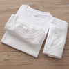 （三件78元）200克日本重磅纯棉圆领打底T恤纯白色短袖t恤男女夏