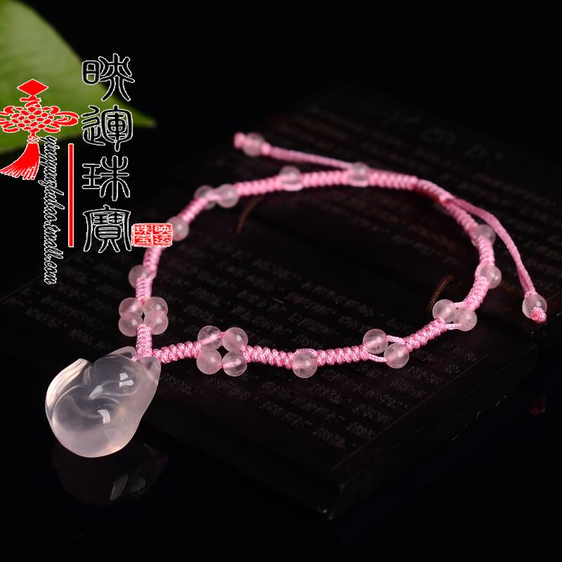 New products natural Powder crystal Fox Anklet Female models crystal Jewelry Fox Valentines Day lady giftin the Accessories/Fashion Jewelry, Anklets category - from Buy2taobao.com to provide professional Taobao agent buy service