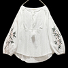 民族风减龄春夏韩版全棉，重工刺绣娃娃衫，上衣灯笼袖衬衫女衬衣