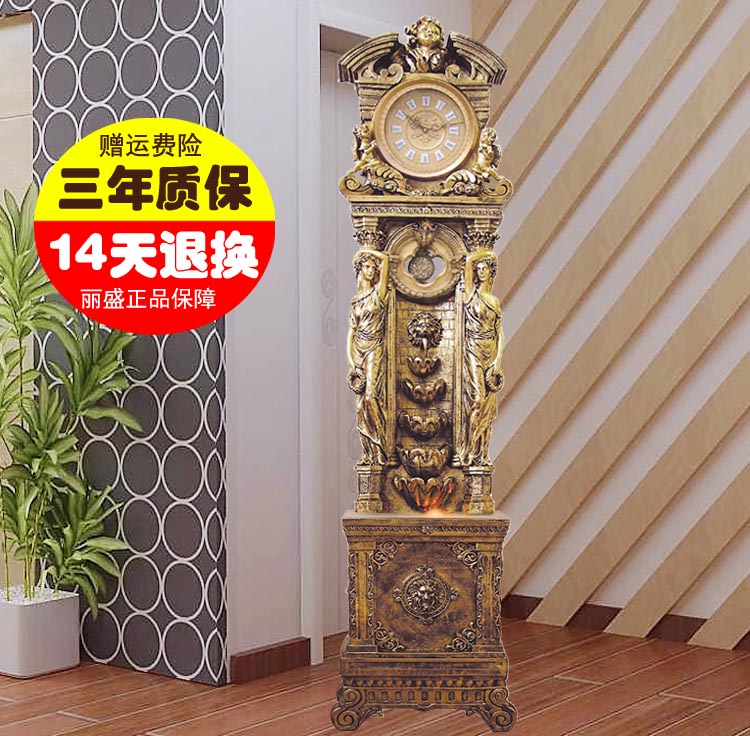 a living room Decoration Large classical Art fashion Flowing water Grandfather Clock villa a living room European style To fake something antique Grandfather Clock Clockin the Home accessories , Home bell ornaments/Alarm Clock , Li Zhong/Grandfather Clock category - from Buy2taobao.com to provide professional Taobao agent buy service