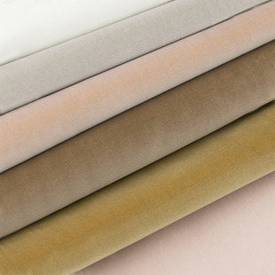 加厚纯色新疆棉全棉割绒沙发布进口品质棉绒高端平绒软包窗帘面料
