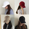 帽子男女士夏天纯色棒球帽，女韩版四季款纯黑白色，鸭舌帽防嗮遮阳帽